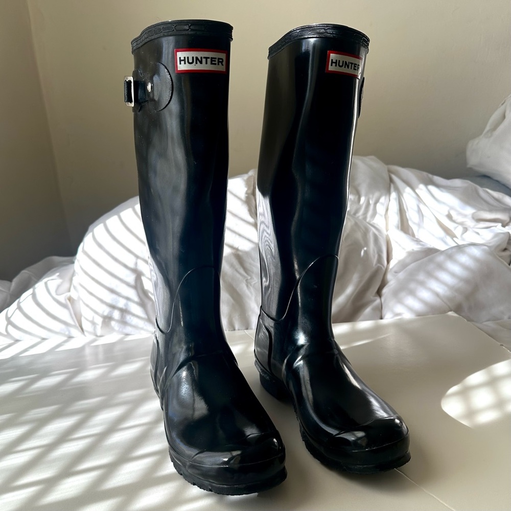 Hunter Original Glossy Black Rain Boots